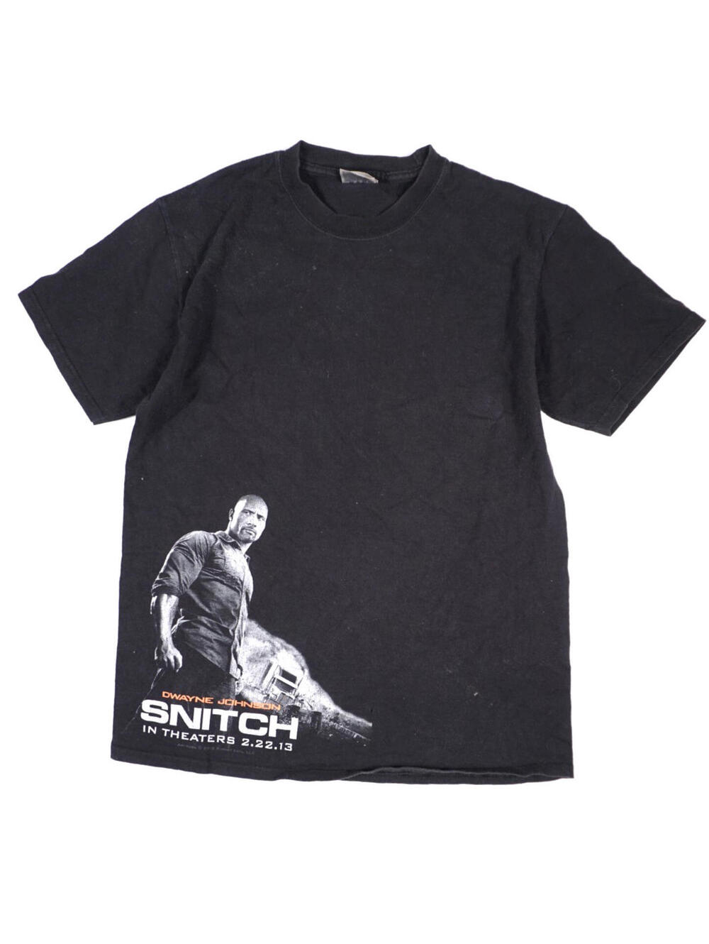 The Rock Dwayne Johnson Snitch Movie T Shirt Promo Mens Medium Black 2013